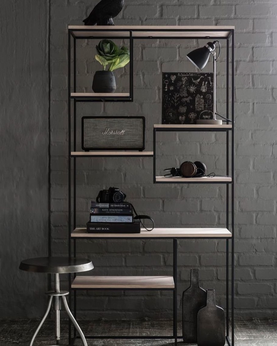 Стеллажи металл дерево Модерн лофт