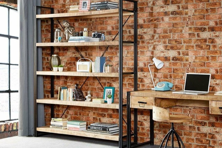 Книжный стеллаж лофт Индастриал
