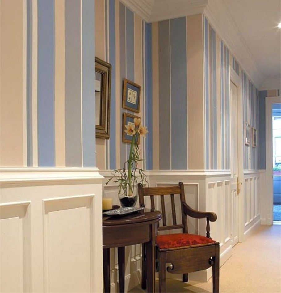 Стеновые панели до середины стены