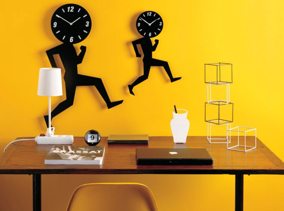 Креативные часы на стену