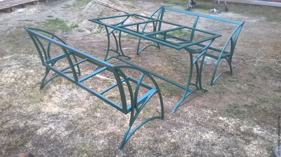 Садовая мебель из профильной трубы
