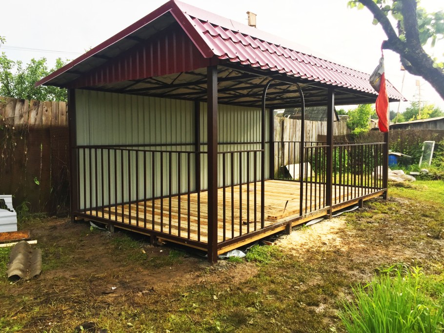 Беседка Дачная 2х2 металл