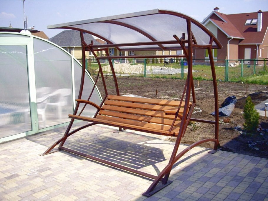 Качели дачные металлические