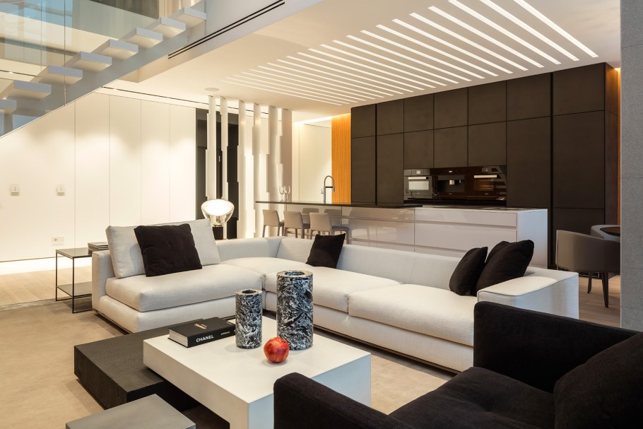 Интерьер пентхауса в современном стиле