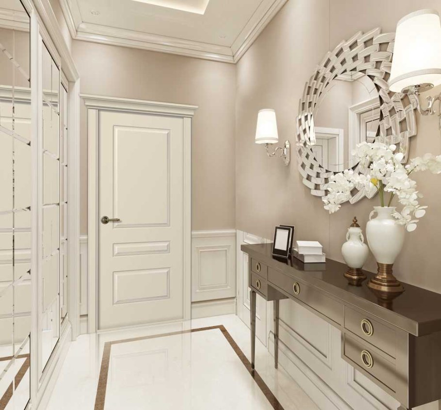 Белые двери в интерьере