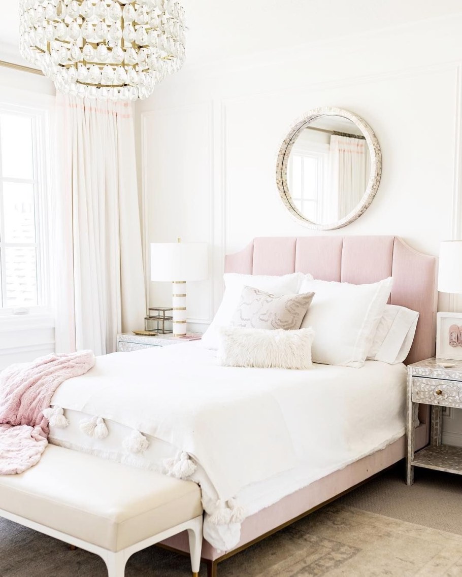 Интерьер комнаты в пастельных тонах