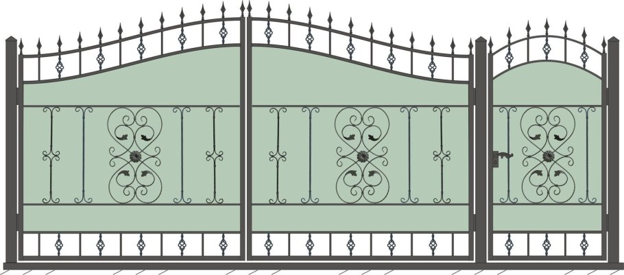 Узоры на воротах