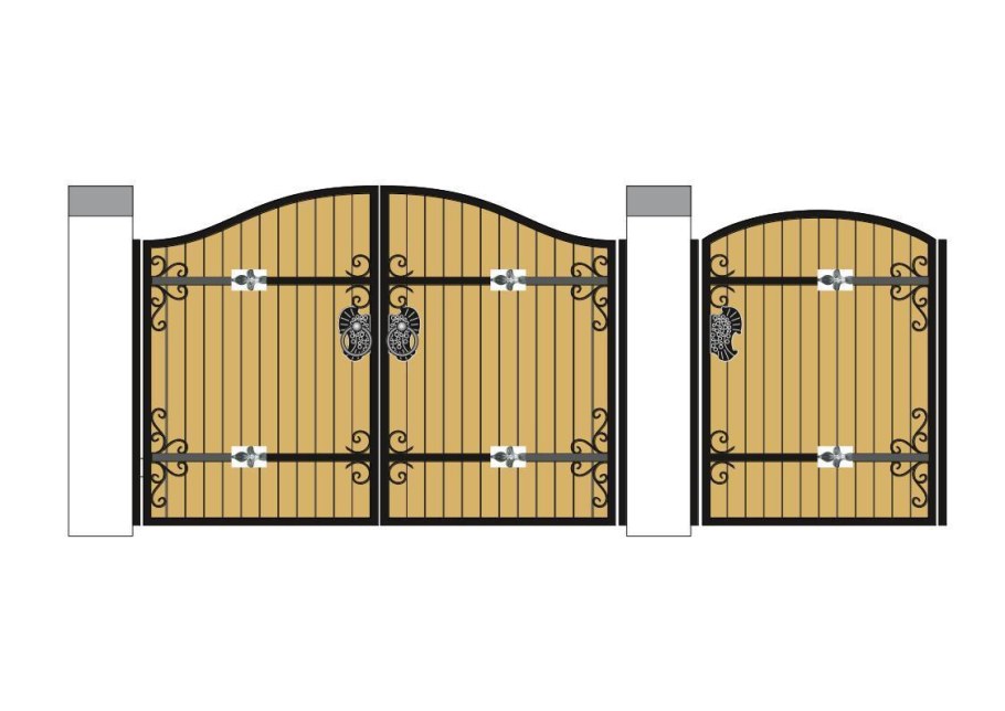 Эскизы металлических ворот