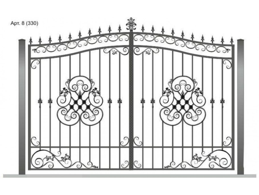 Кованые ворота v-108 (1 кв.м.)