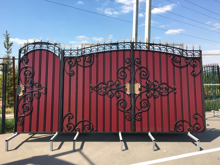 Кованые ворота Ишеева