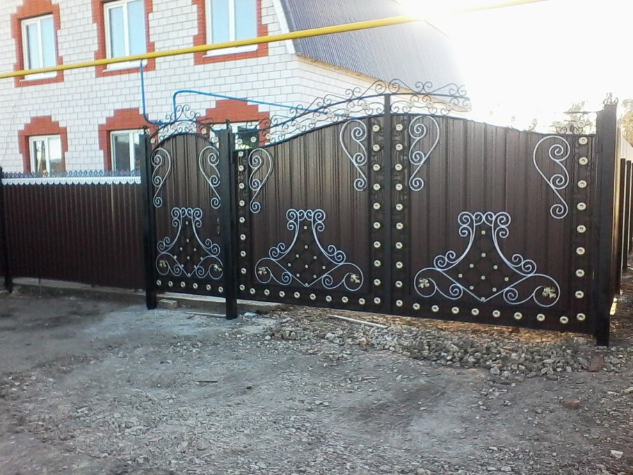 Кованые ворота Ишеева
