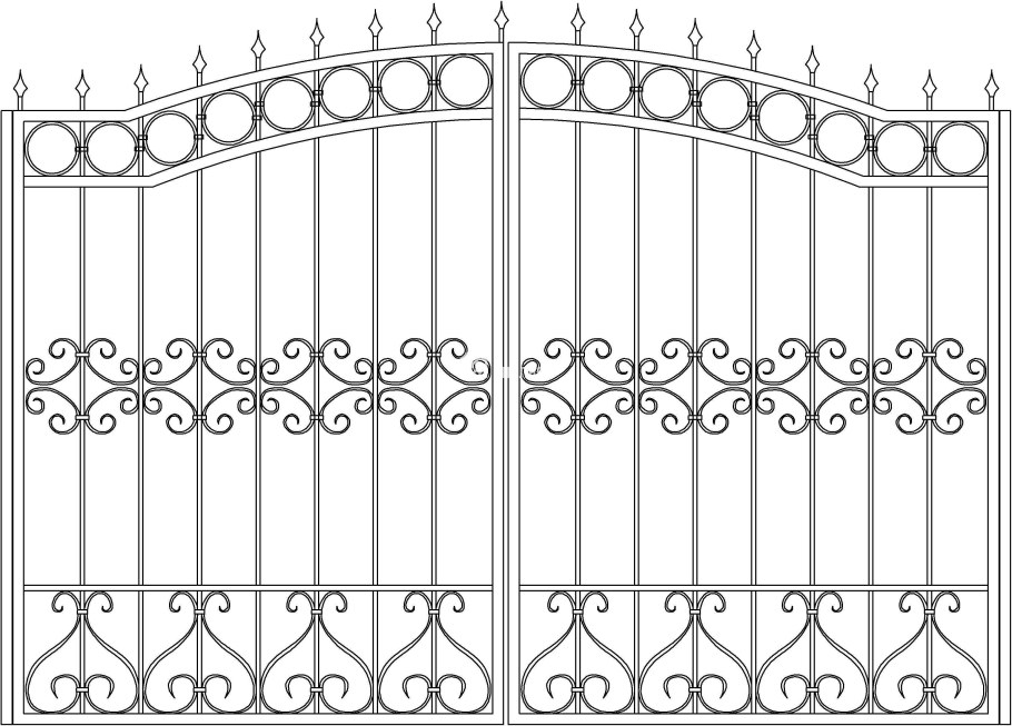 Эскизы кованых ворот