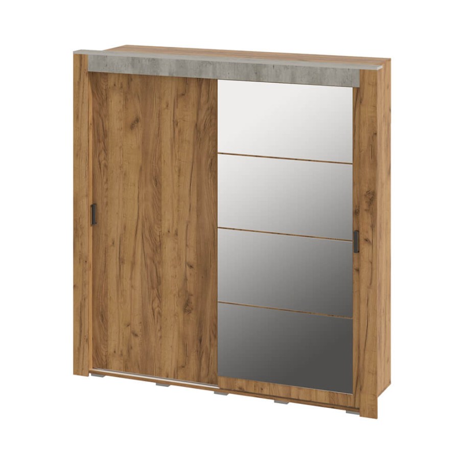 Франк шкаф/купе(2156*2192*611)крафт/Метрополитан грей БТС