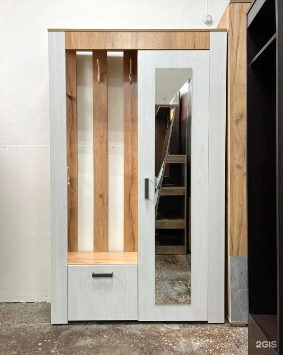 Прихожая Франк крафт/ясень белый БТС