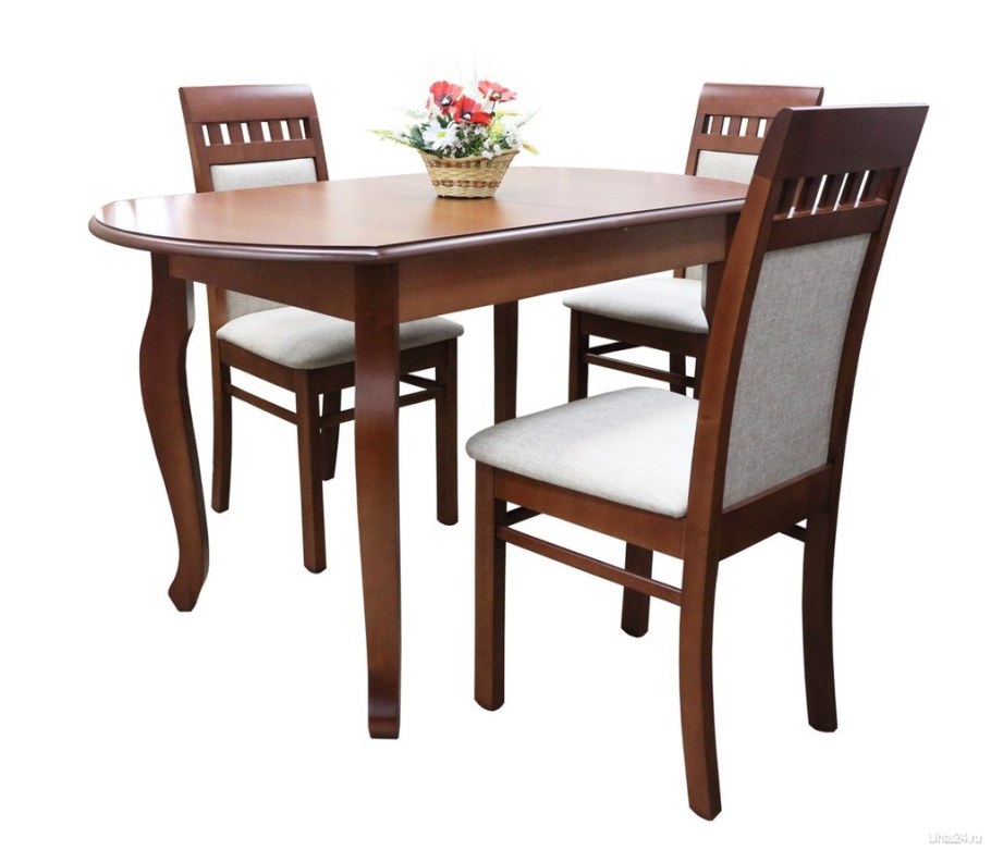 Обеденный комплект "стол Лион ПМ+стулья Кармен"