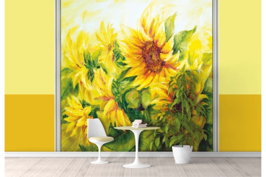 Кухня с подсолнухами