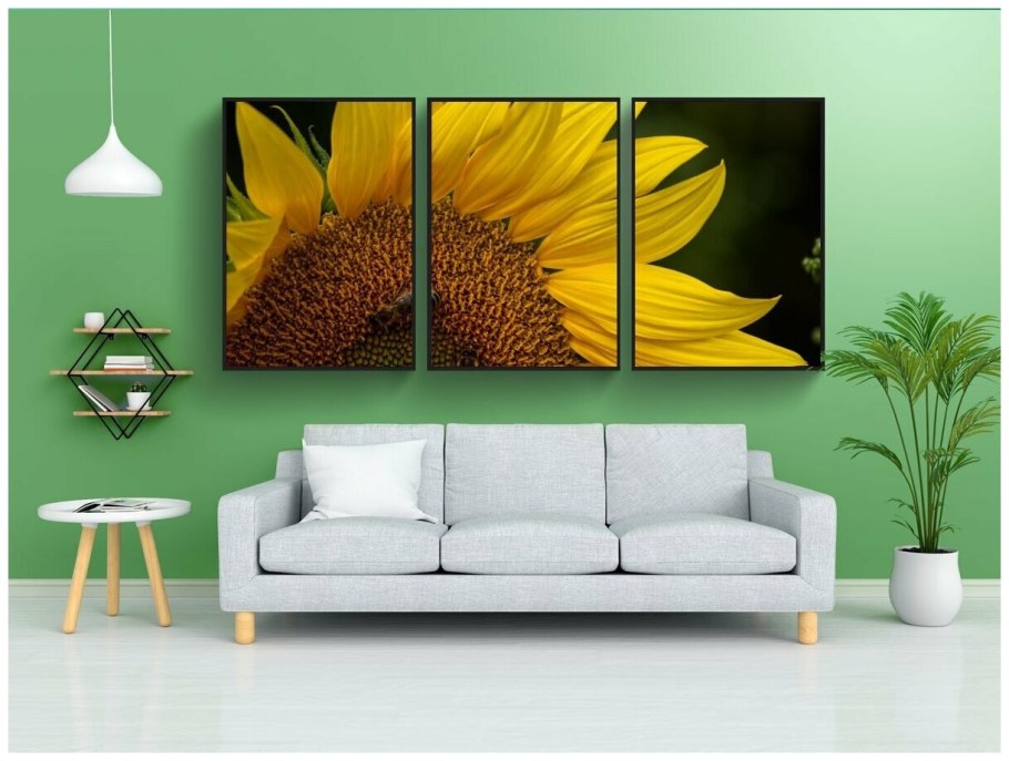 Стильный подсолнух в интерьере