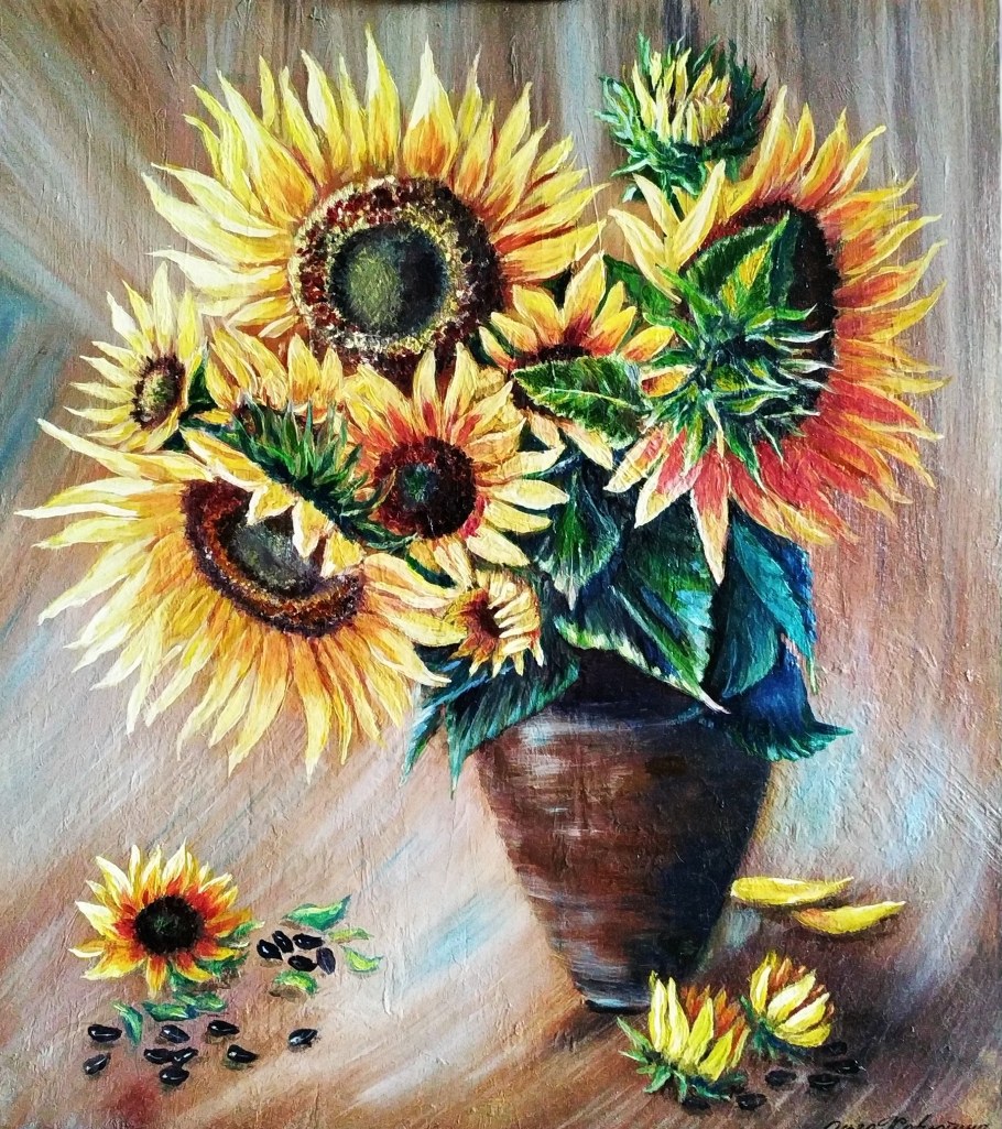 Картина Подсолнухи Сальвадор дали