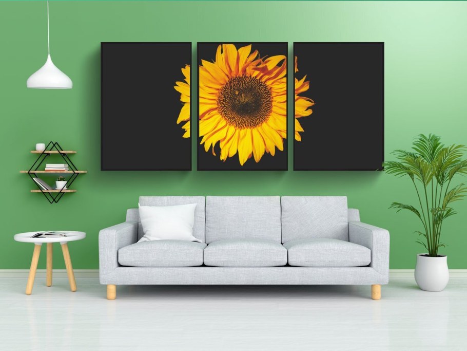 Постеры для интерьера на стену подсолнух