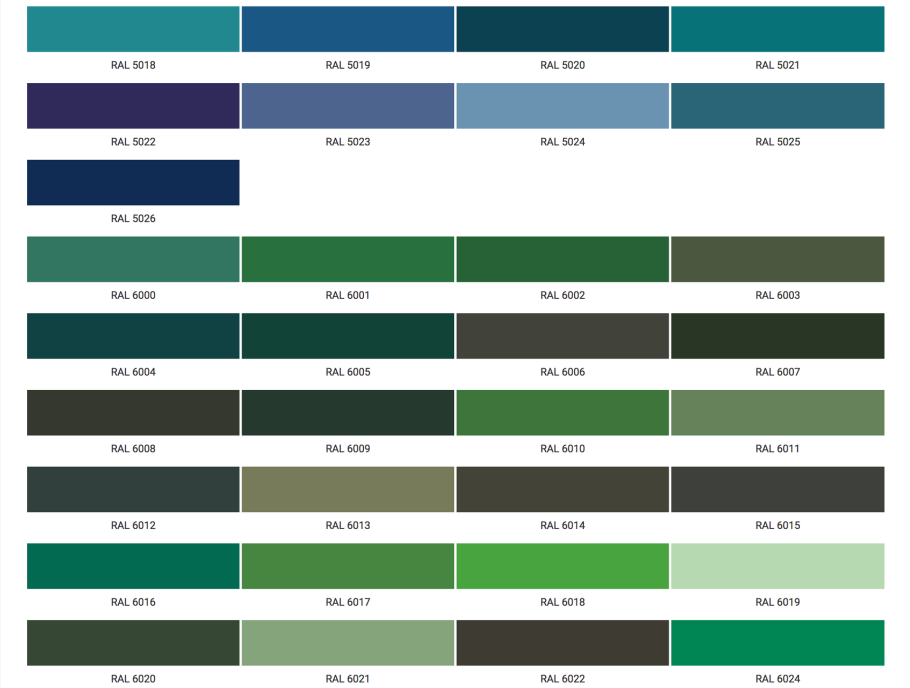 Рал 6011 и 6021