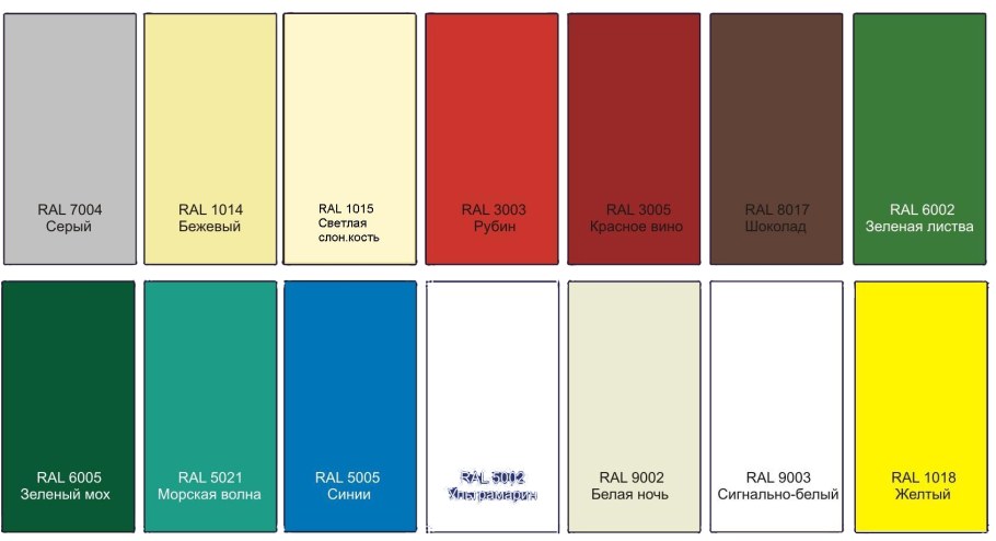 RAL 1014 И 1015