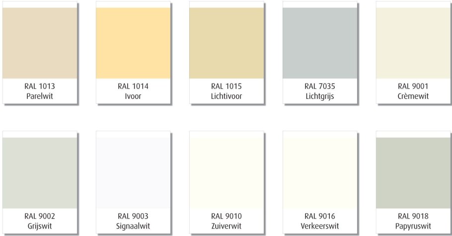 Цвет рал 9016 и 9010