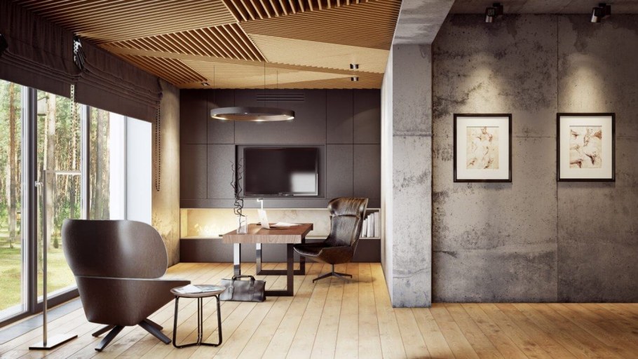 Бетонные стены в квартире