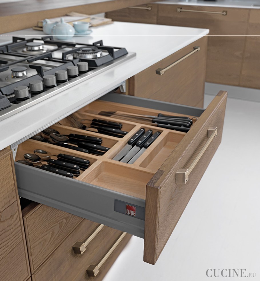 Ящики под варочной панелью с выдвижными ящиками
