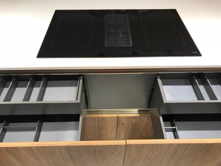 Варочная панель интегрированная в столешницу