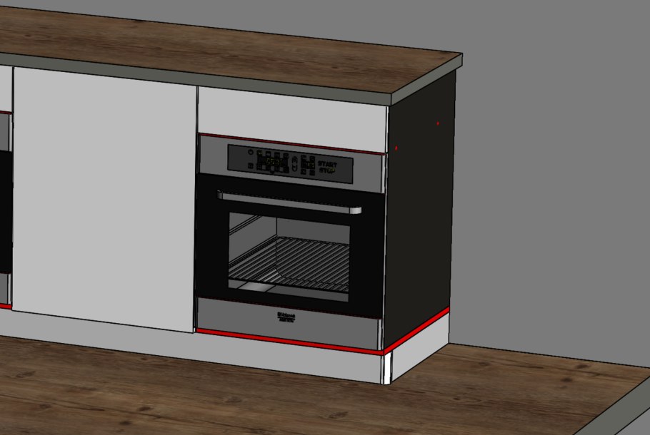 Выкатной ящик под духовой шкаф