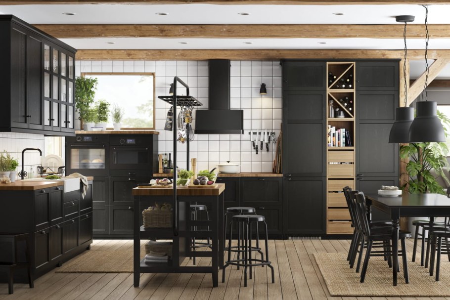 Лерхюттан кухня икеа серая