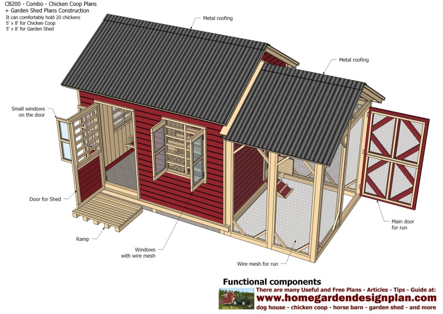 Проект курятника на 20 кур зимний