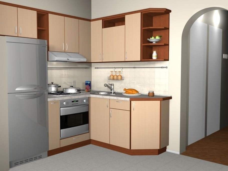 Кухонные гарнитуры для маленькой кухни