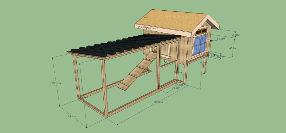 Курятник для кур несушек на 20 кур