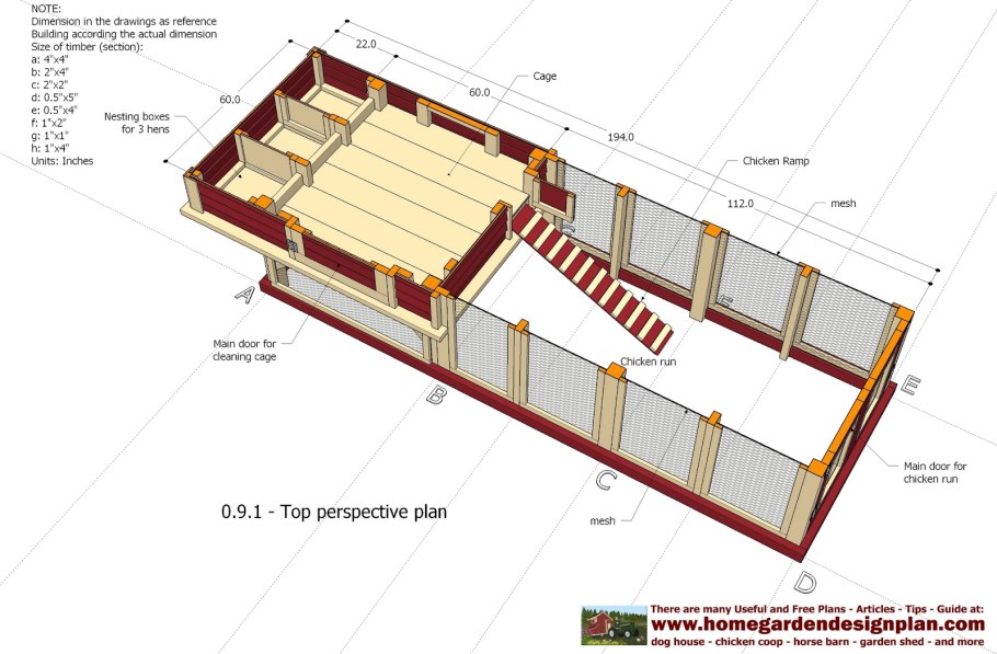 Проект курятника на 100 кур чертежи