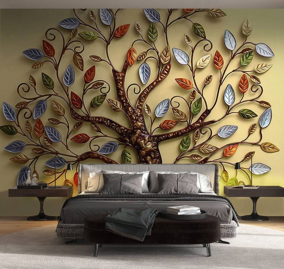 Фреска деревья