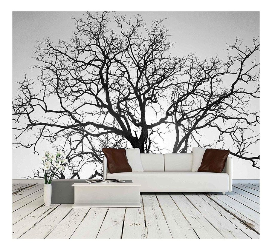 Фотообои дерево на стене