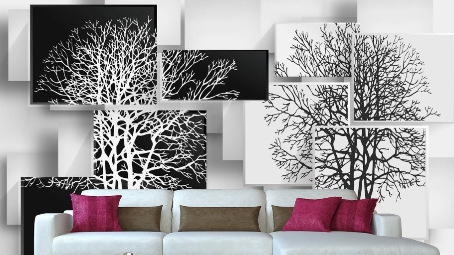 Фотообои дерево на стене