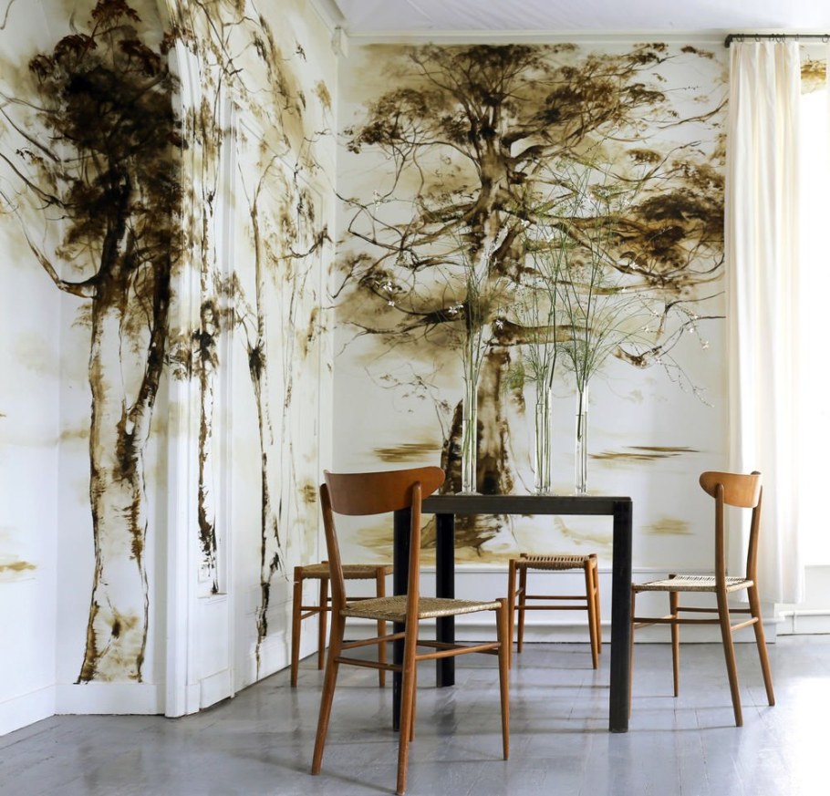 Фреска дерево на стену