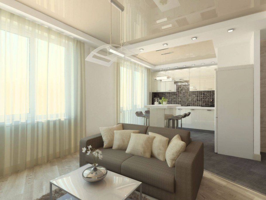 Кухня-гостиная 30 кв м