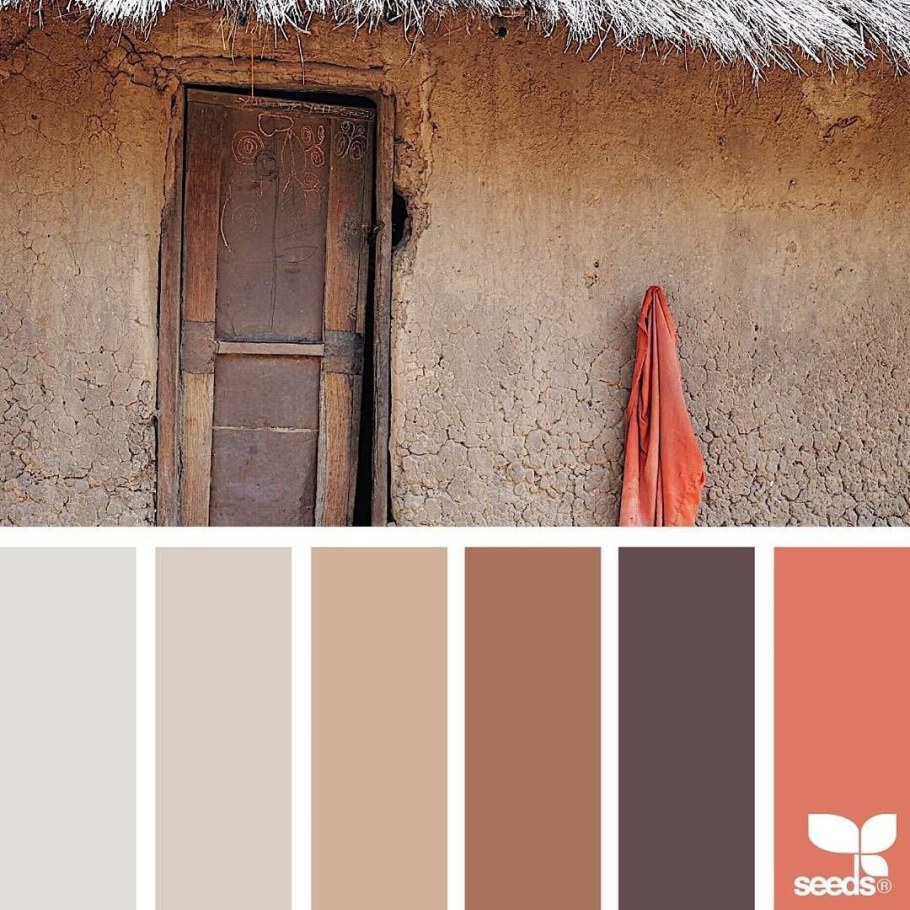 Сочетание цветов терракотовый