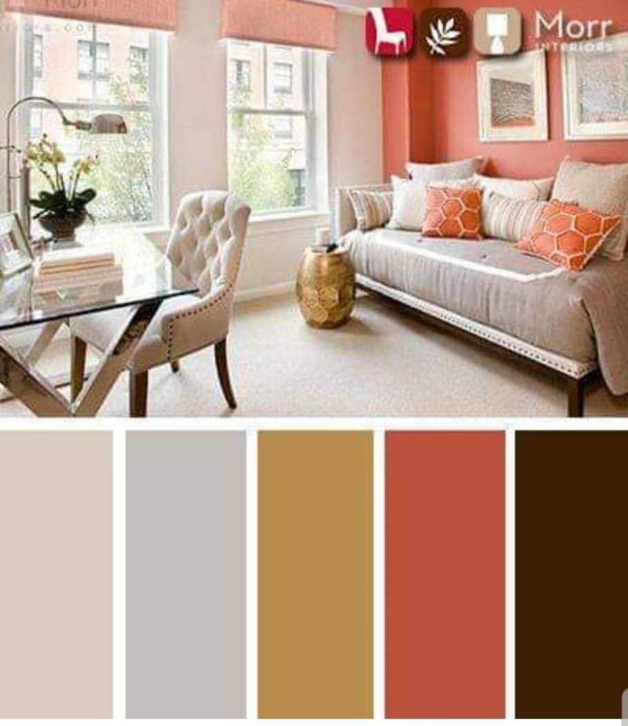 Сочетание цветов терракотовый в интерьере