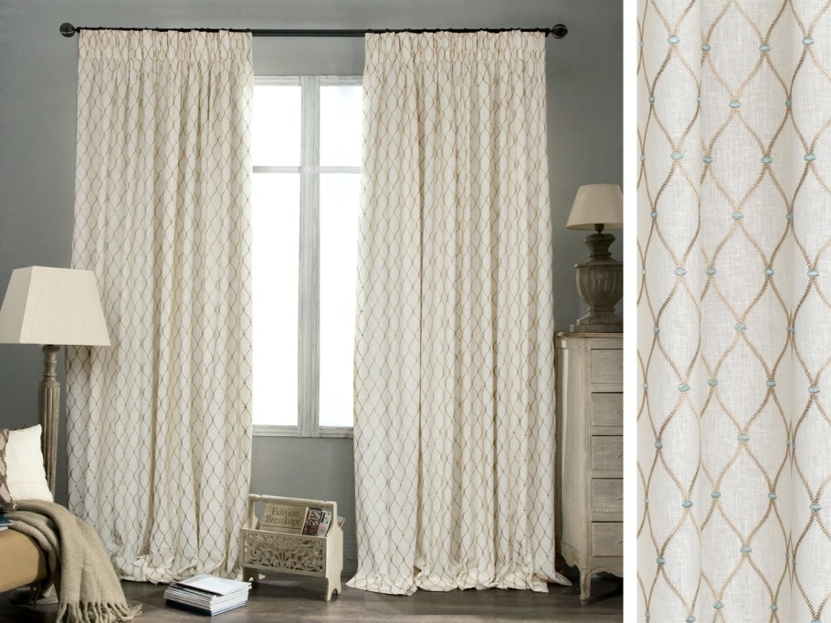 Серо бежевые шторы икеа