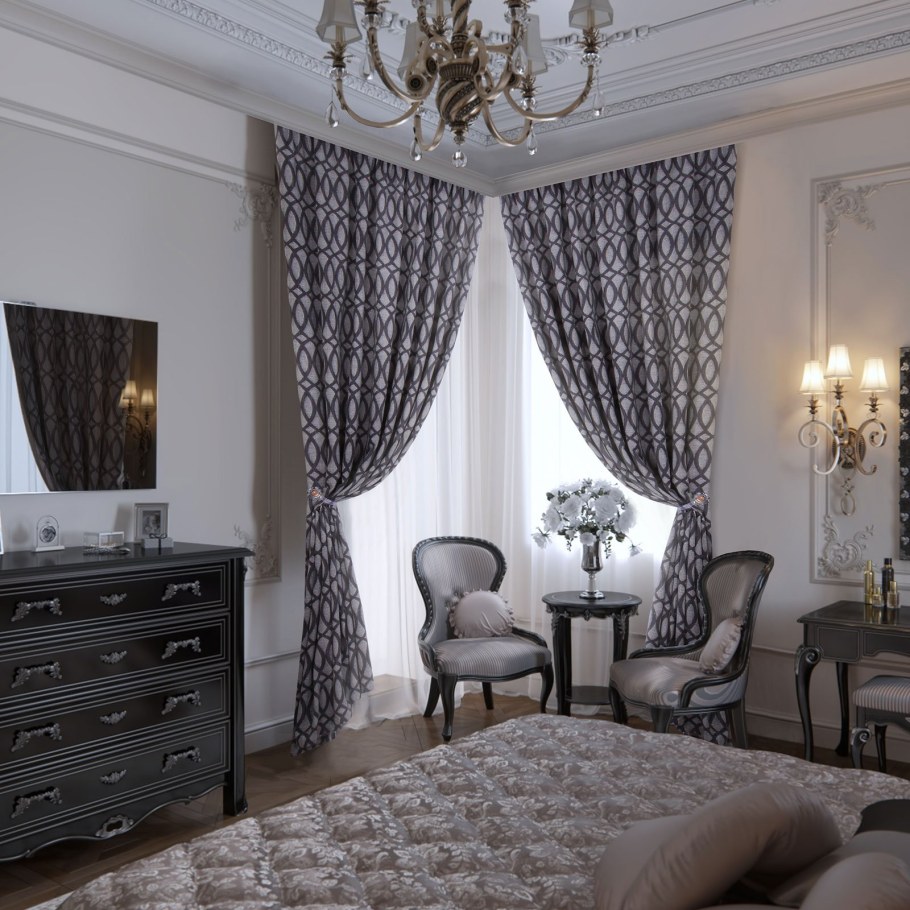 Шторы в классическом интерьере