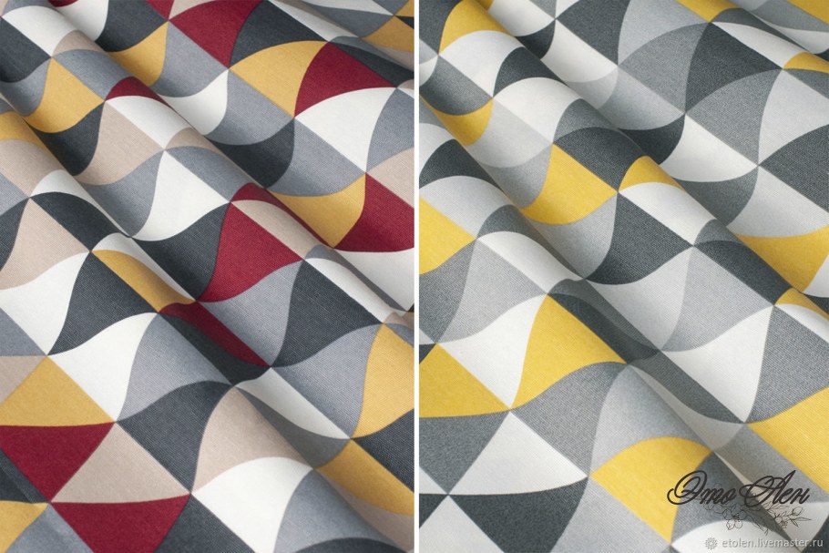 Портьера ромбы