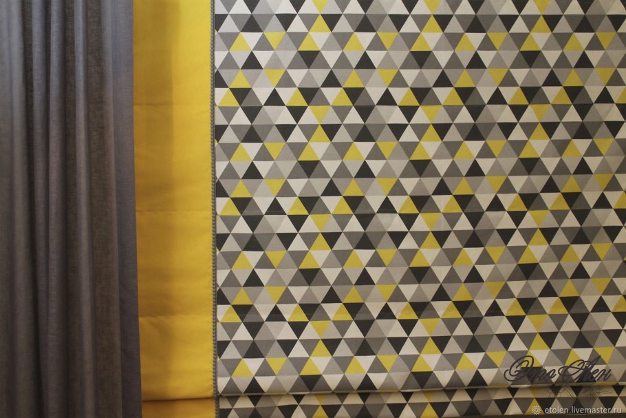 Шторы с геометрическим рисунком