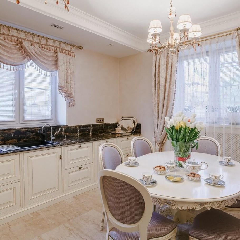 Интерьер кухни в классическом стиле