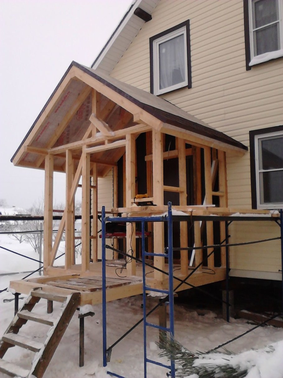 Каркасная веранда