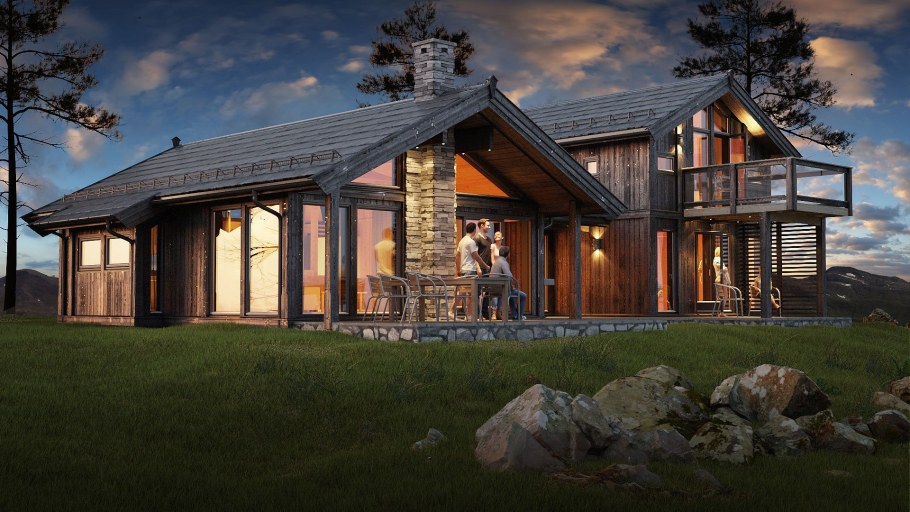 Дом фахверк проект Скандинавия