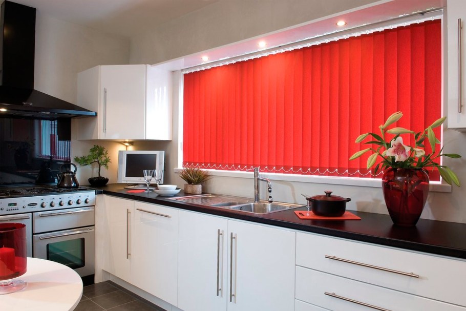 Шторы жалюзи тканевые на кухню